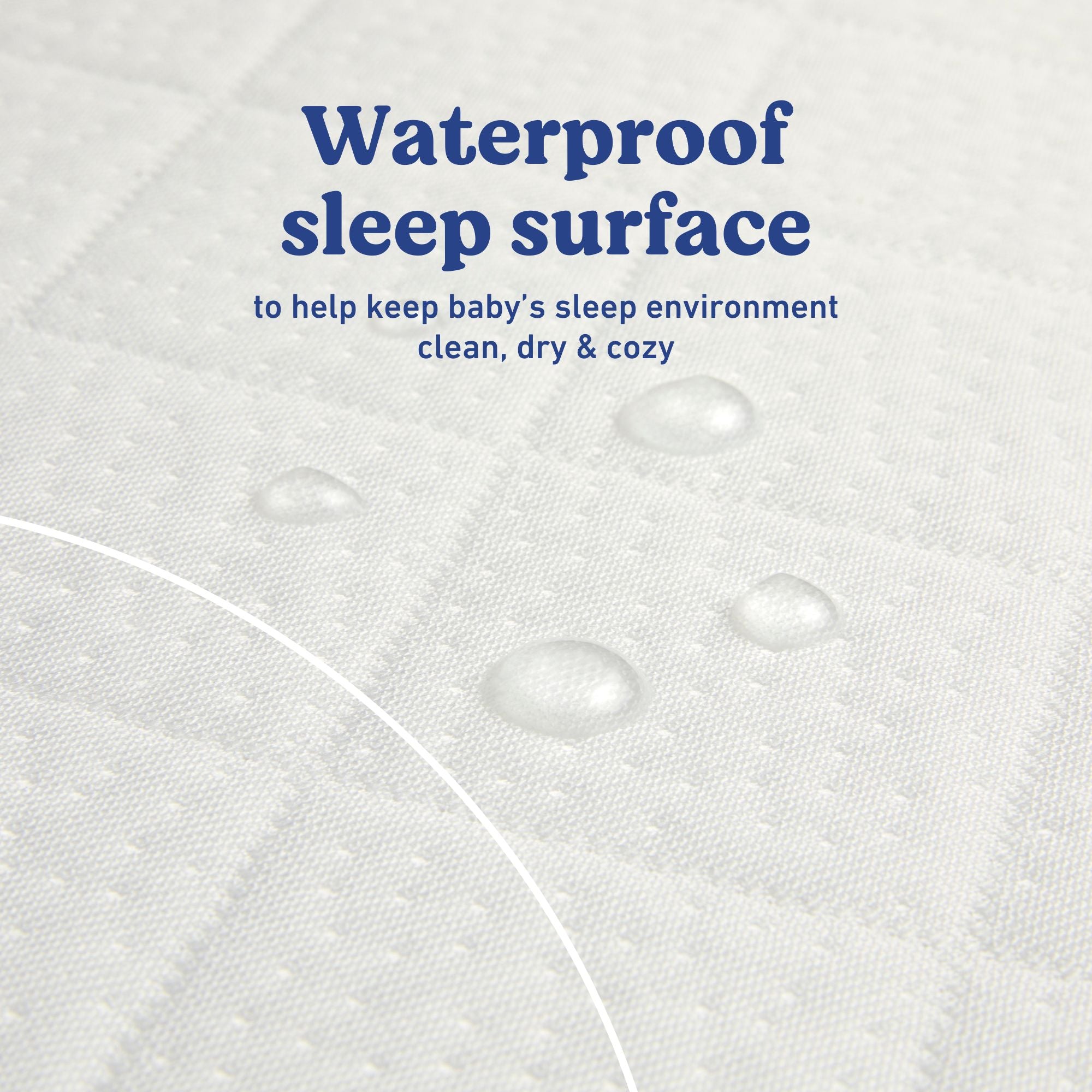 graco premium crib and toddler mattress protector waterproof callout