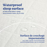 Premium crib and toddler mattress protector waterproof callout