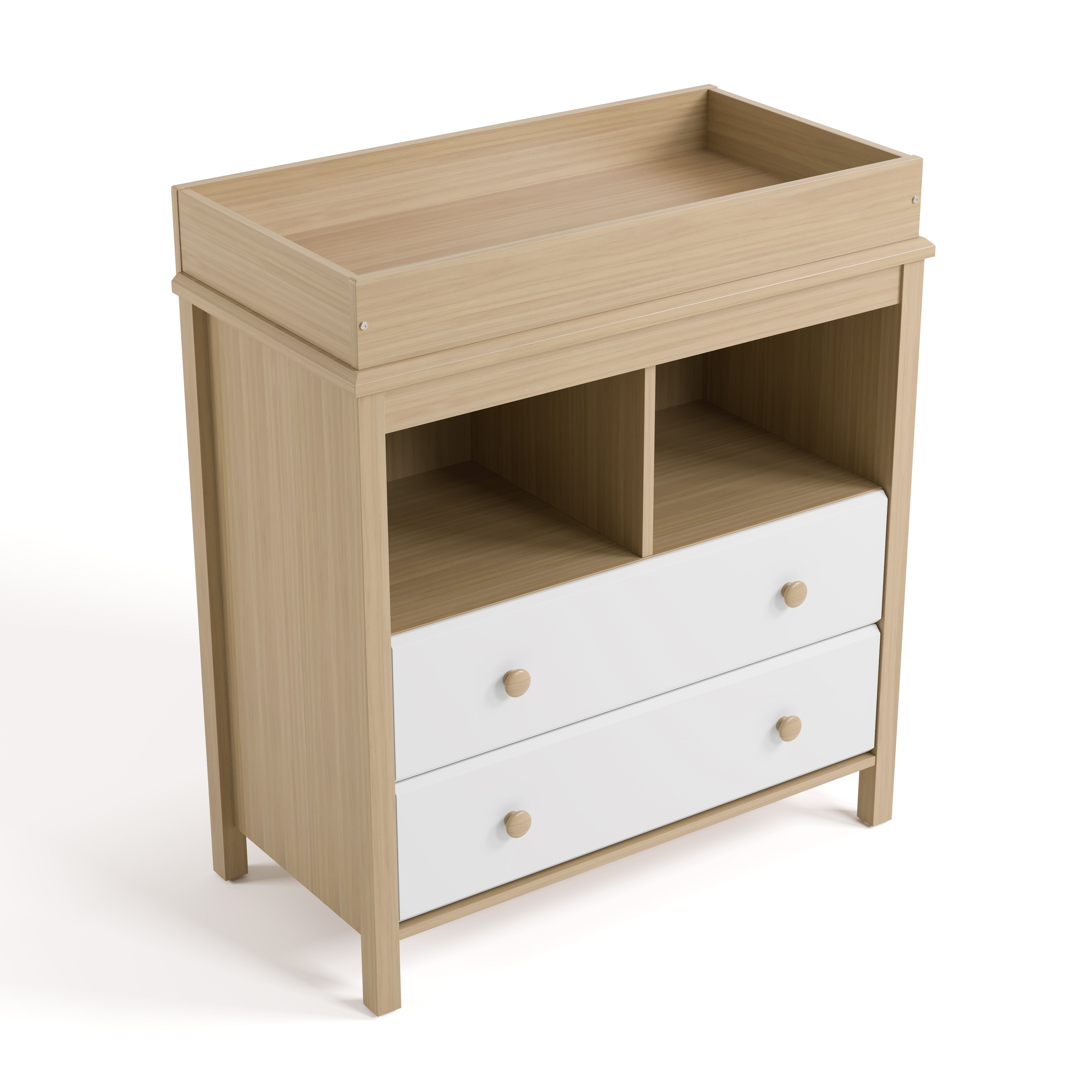 Storkcraft® Alpine 2 Drawer Chest with Removable Changing Topper.