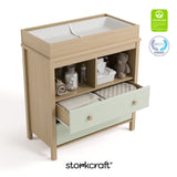 alpine sage with driftwood 2 drawer changing chest certifications callout