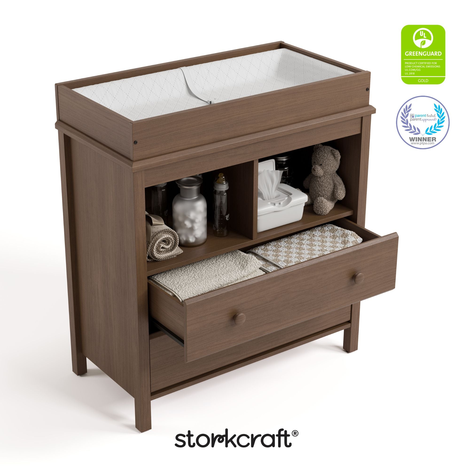 alpine hazelnut 2 drawer changing chest certifications callout