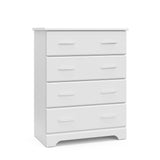 White 4 drawer chest angled