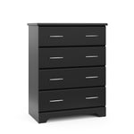 gray 4 drawer chest angled
