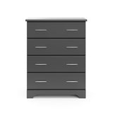 Brookside gray 4 drawer dresser front view
