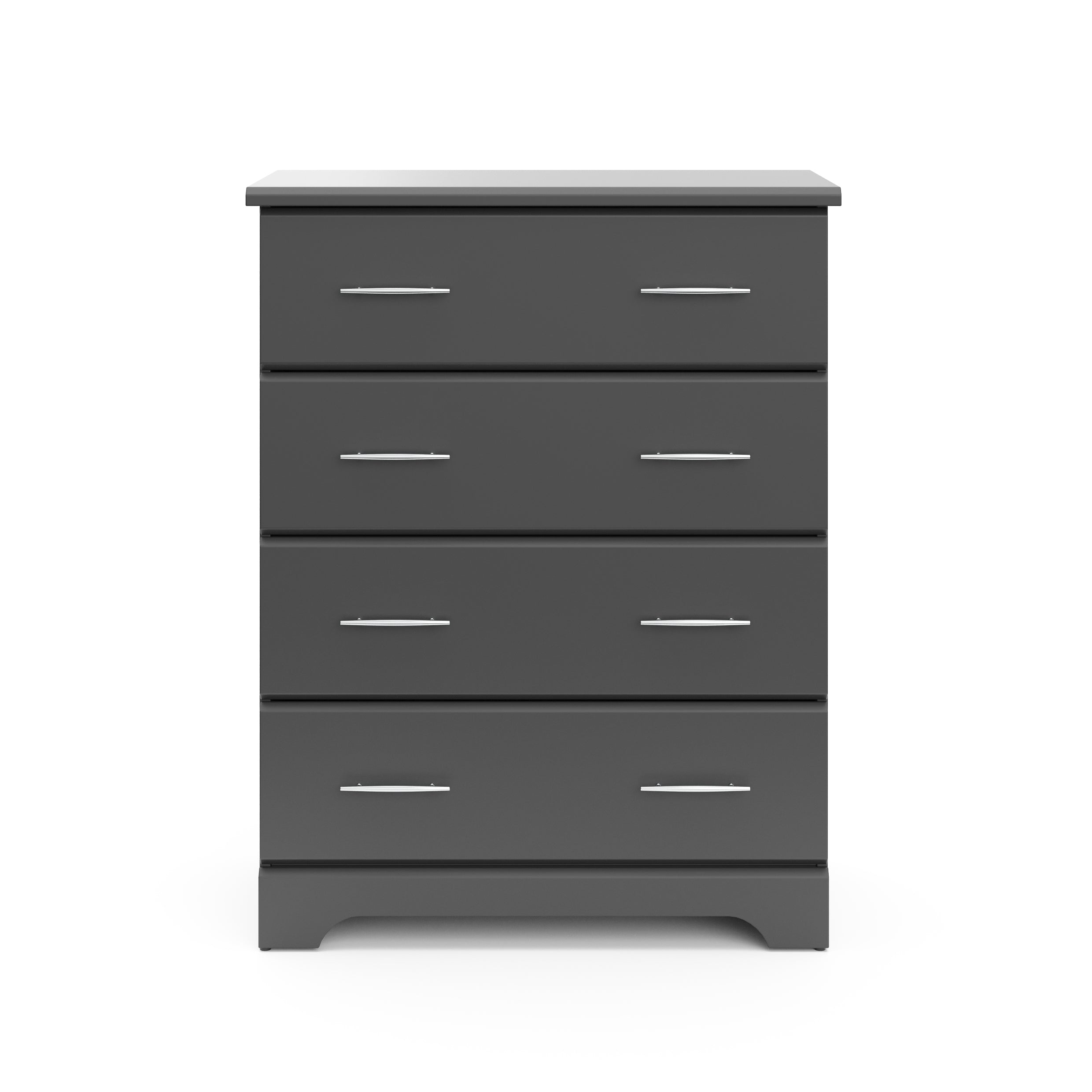 Brookside gray 4 drawer dresser front view