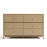 Alpine driftwood 6 drawer dresser front view