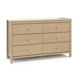Alpine driftwood 6 drawer dresser angle view