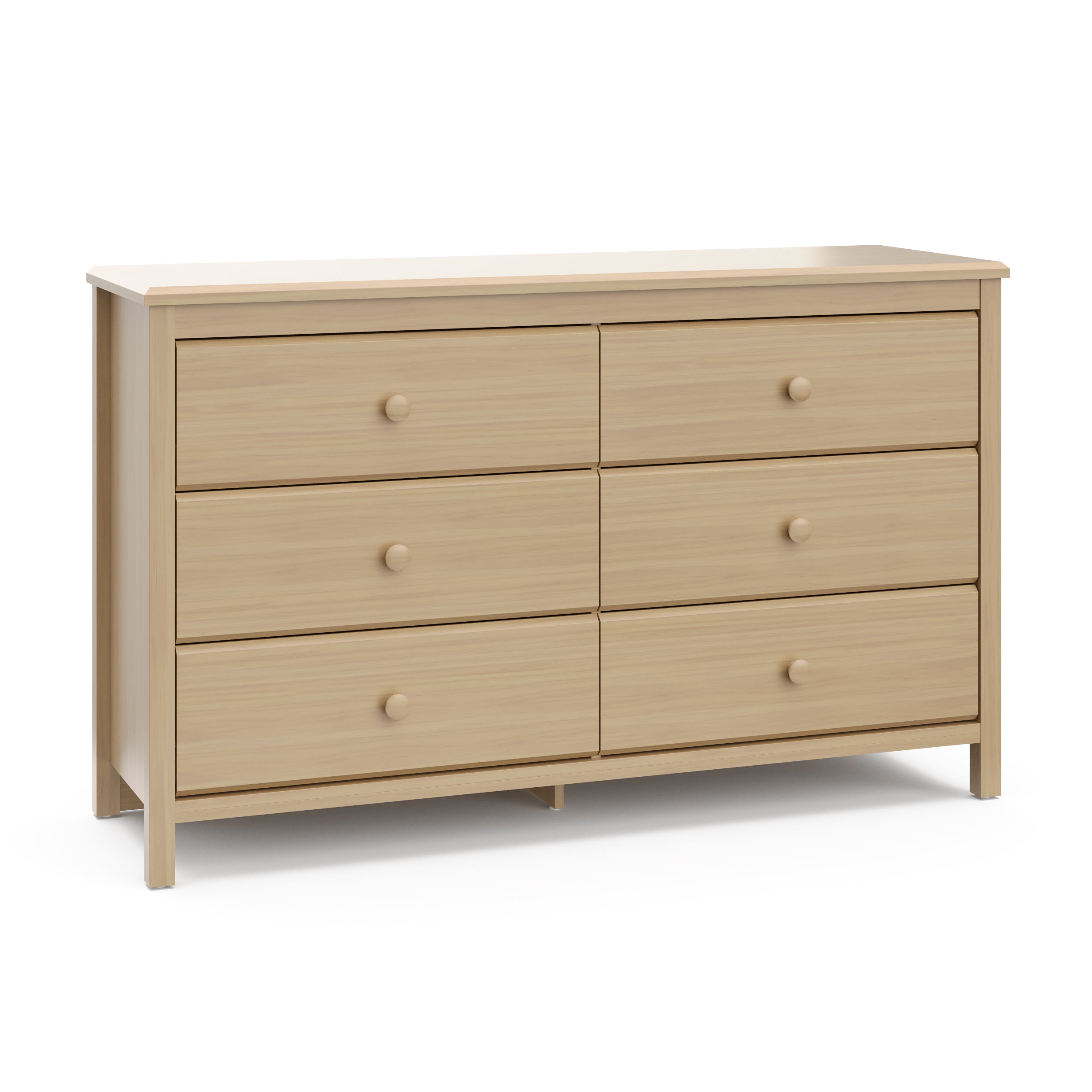 Alpine driftwood 6 drawer dresser angle view