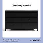 alpine black 6 drawer dresser style callout