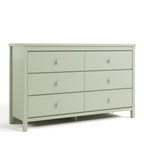 Alpine sage 6 drawer dresser angle view
