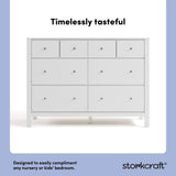 Horizon white 6 drawer dresser style callout