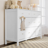 white dresser in nursery