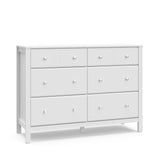 angled view of 6 drawer dresser