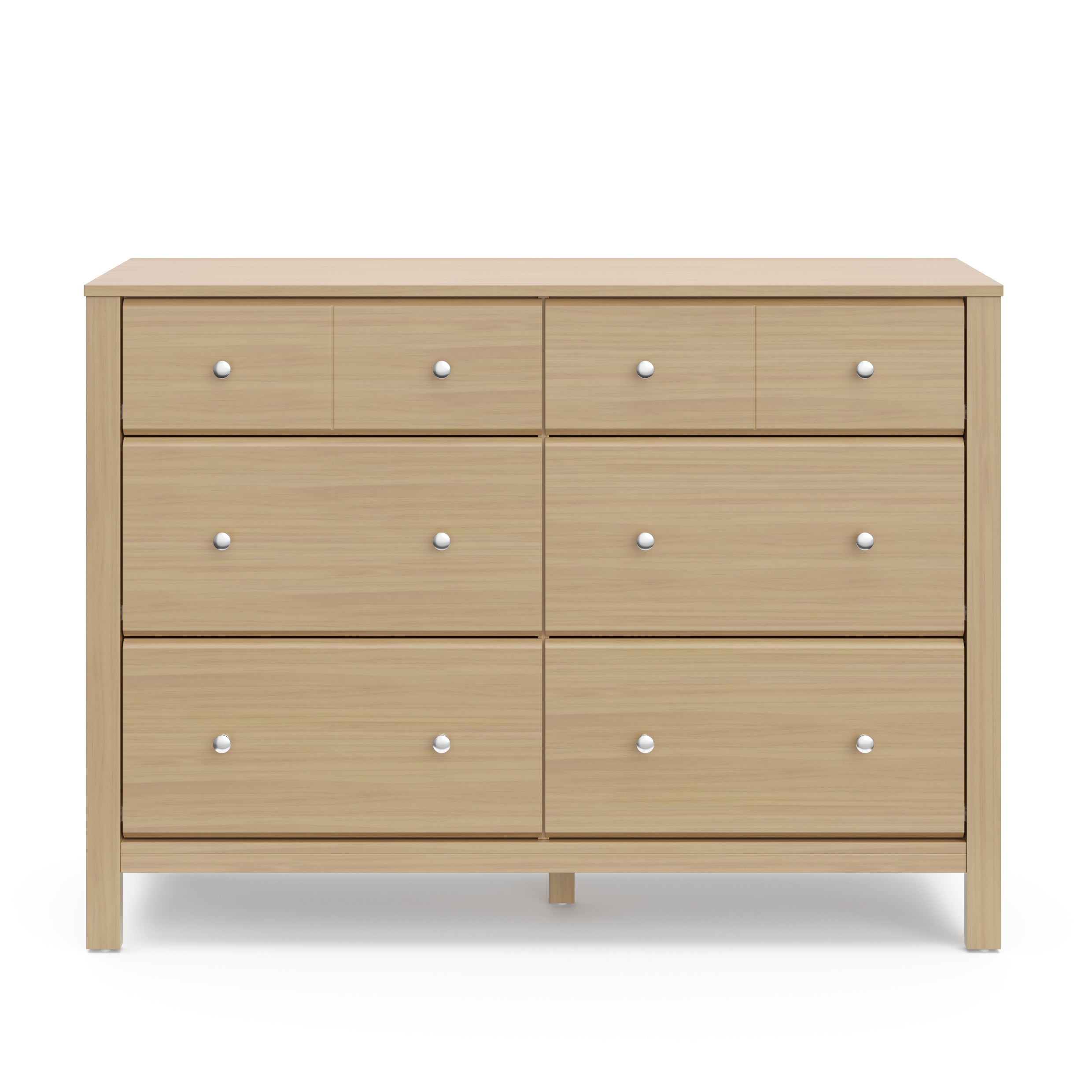 Front view of driftwood dresser
