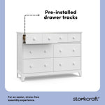 Storkcraft® Moss 6 Drawer Double Dresser.