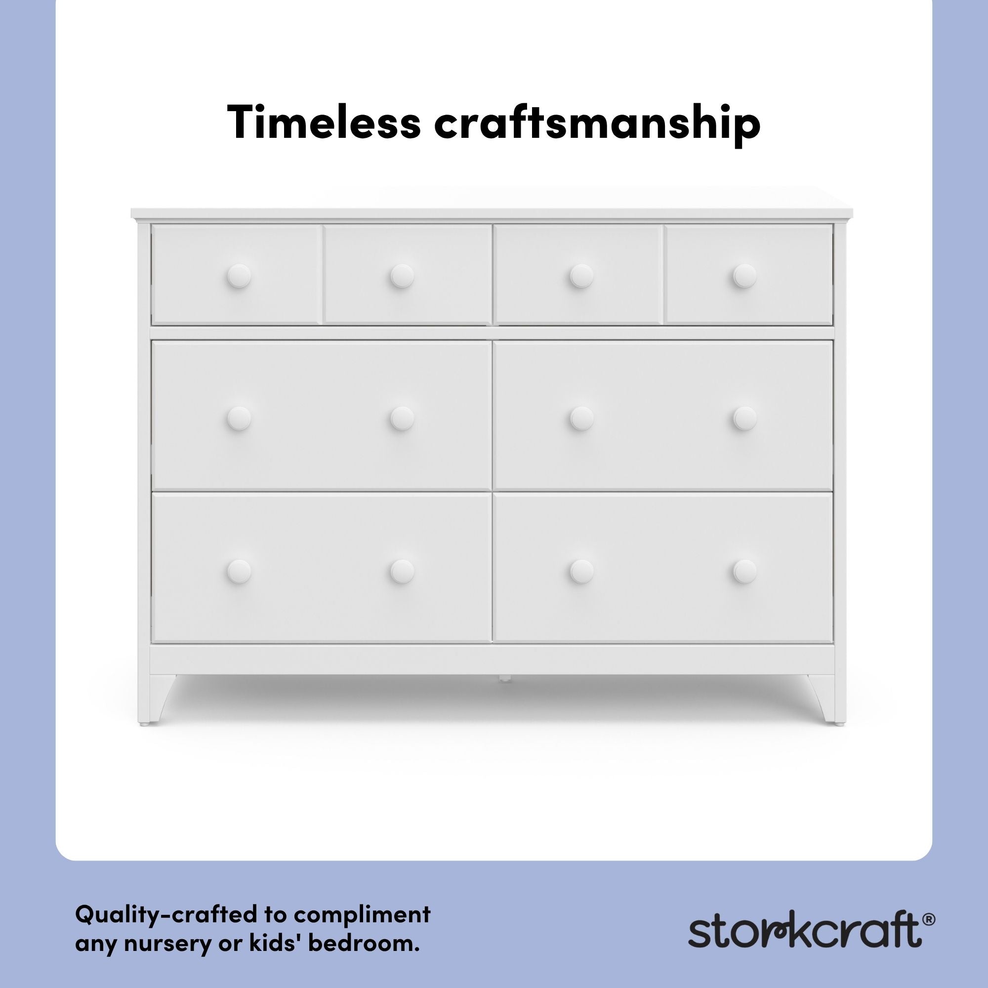 Storkcraft® Moss 6 Drawer Double Dresser.