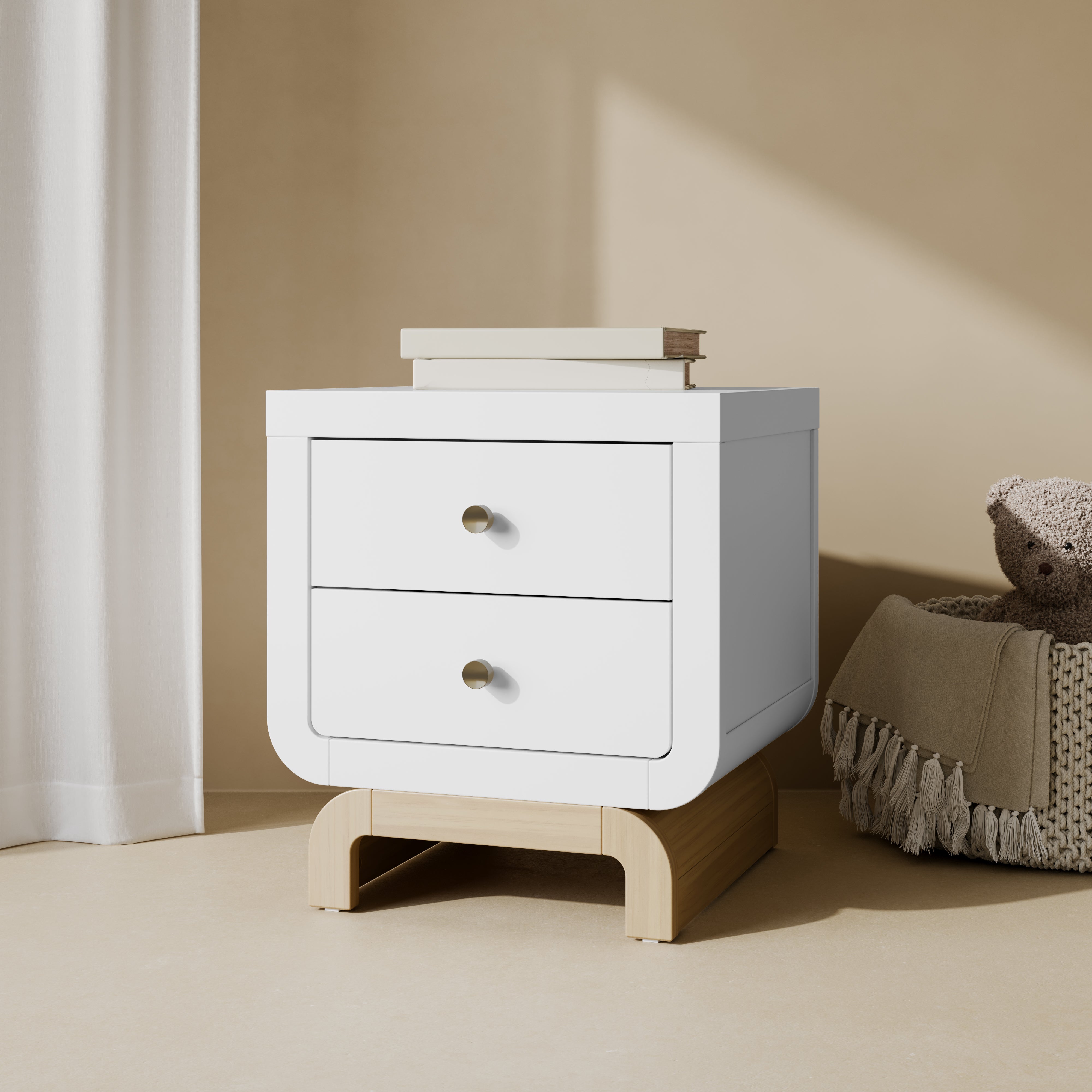 Storkcraft® Santorini® 2 Drawer Nightstand.
