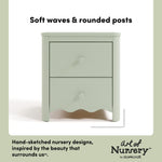 Casablanca sage 2 drawer nightstand style callout