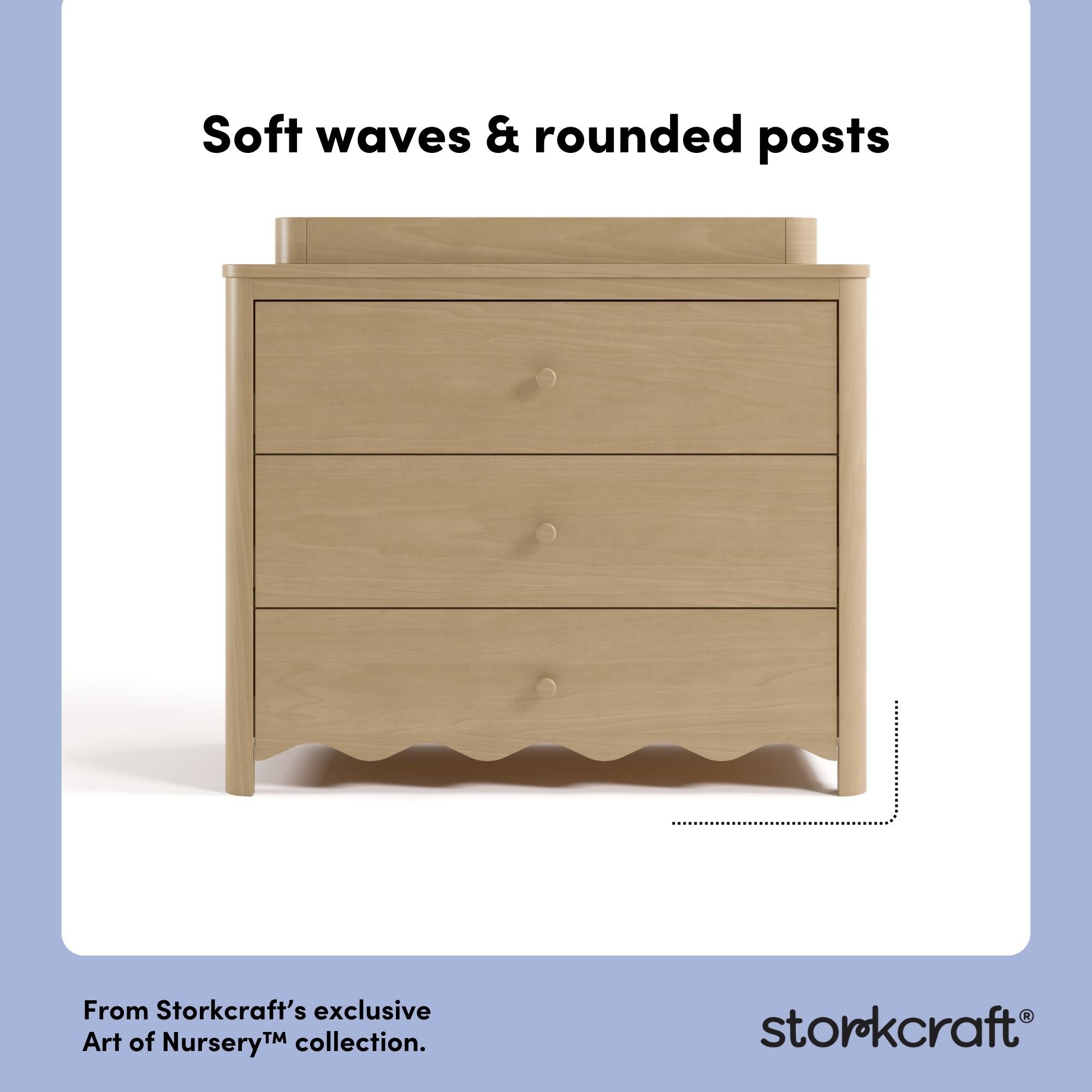 Casablanca driftwood 3 drawer chest with changing topper style callout