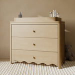 Casablanca driftwood 3 drawer chest with topper in nursery