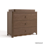 Storkcraft® Casablanca™ 3 Drawer Chest with Removable Changing Table Topper.