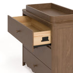 Storkcraft® Casablanca™ 3 Drawer Chest with Removable Changing Table Topper.