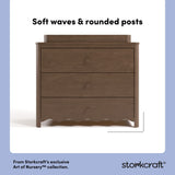 Casablanca hazelnut 3 drawer chest with changing topper style callout