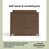 Casablanca hazelnut 3 drawer chest with changing topper style callout