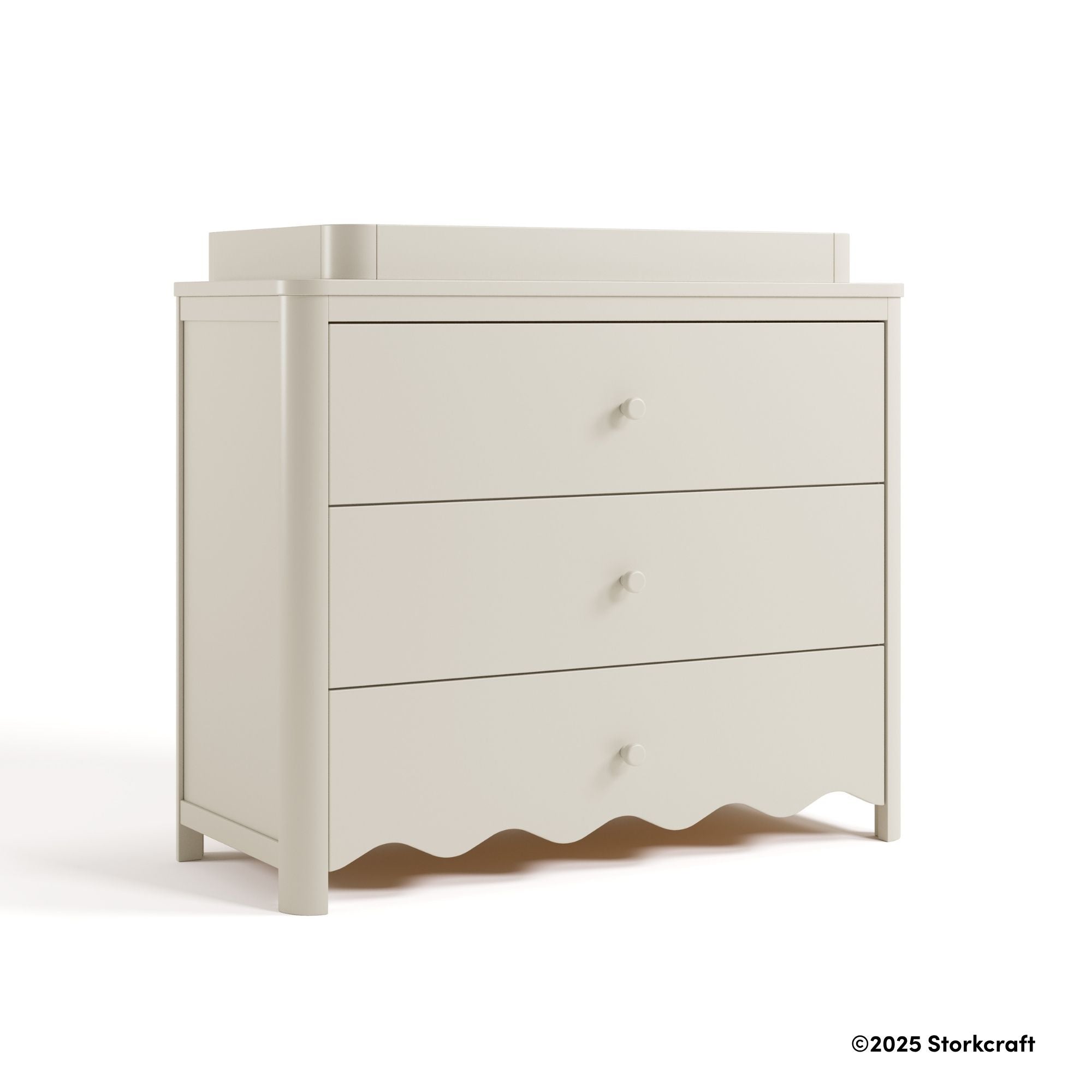 Storkcraft® Casablanca™ 3 Drawer Chest with Removable Changing Table Topper.