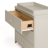 Storkcraft® Casablanca™ 3 Drawer Chest with Removable Changing Table Topper.