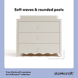 Casablanca frosted oat 3 drawer chest with changing topper style callout