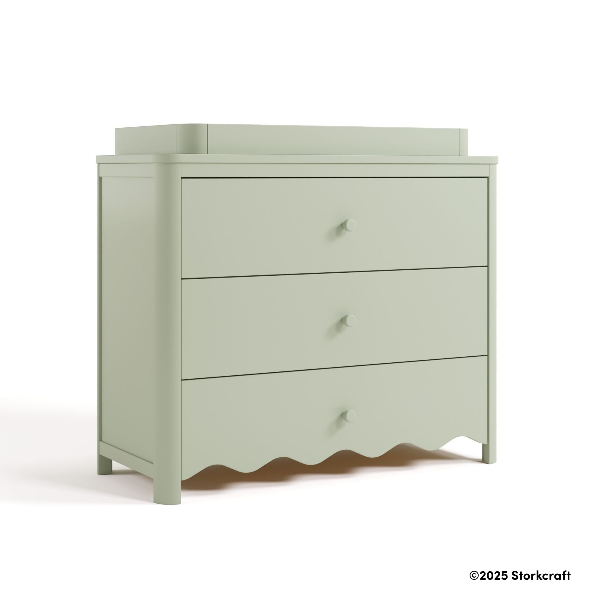 Storkcraft® Casablanca™ 3 Drawer Chest with Removable Changing Table Topper.