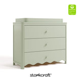 Casablanca sage 3 drawer chest with changing topper with GGG logo on top right