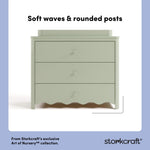 Casablanca sage 3 drawer chest with changing topper style callout