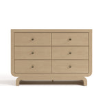 Santorini driftwood 6 drawer dresser front view