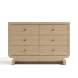 Santorini driftwood 6 drawer dresser front view