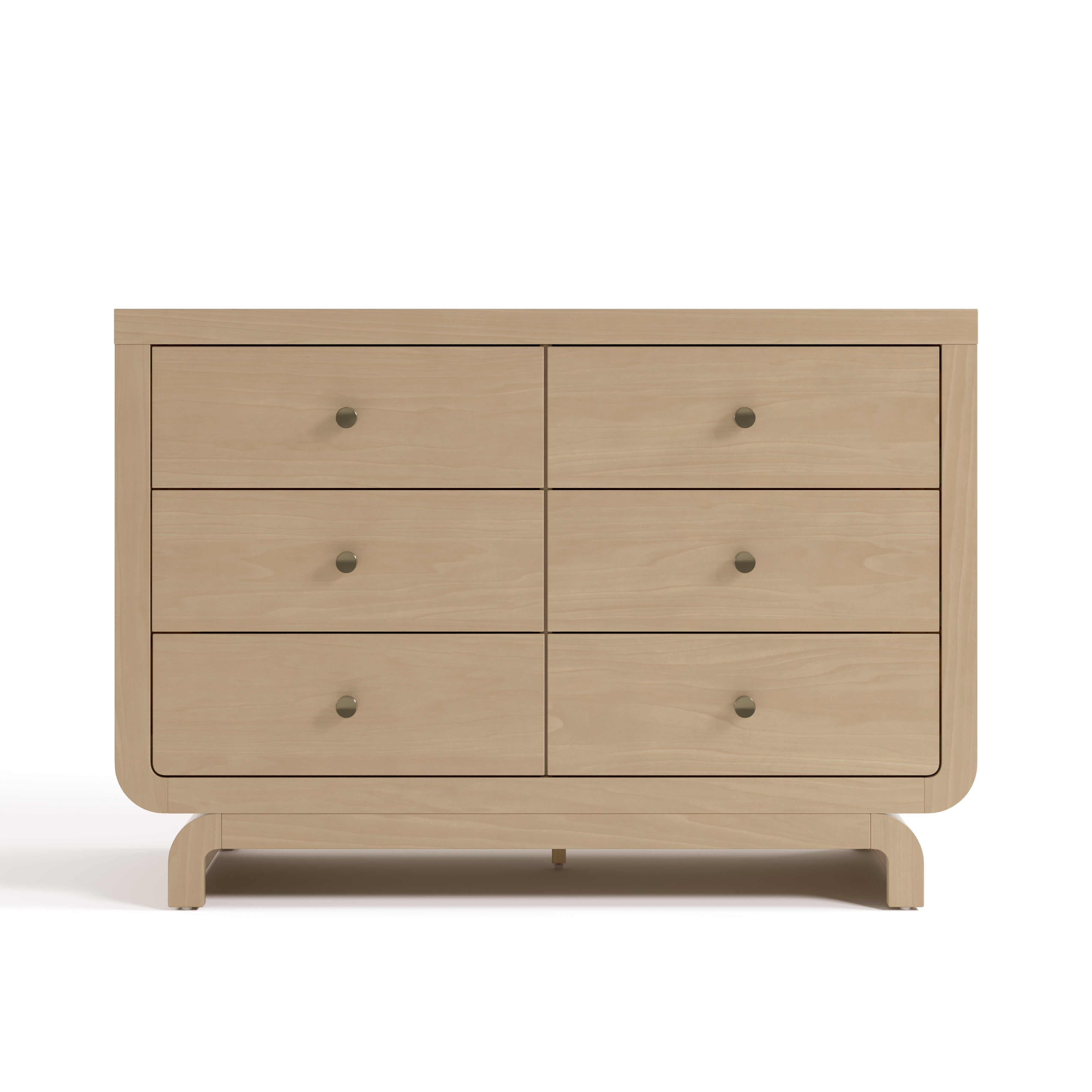 Santorini driftwood 6 drawer dresser front view