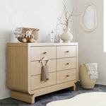 Santorini driftwood 6 drawer dresser in a nursery