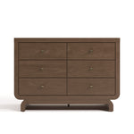 Santorini hazelnut 6 drawer dresser front view