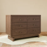 Santorini hazelnut 6 drawer dresser in a nursery