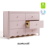 Casablanca blush 6 drawer dresser with GGG and PTPA logo on top right
