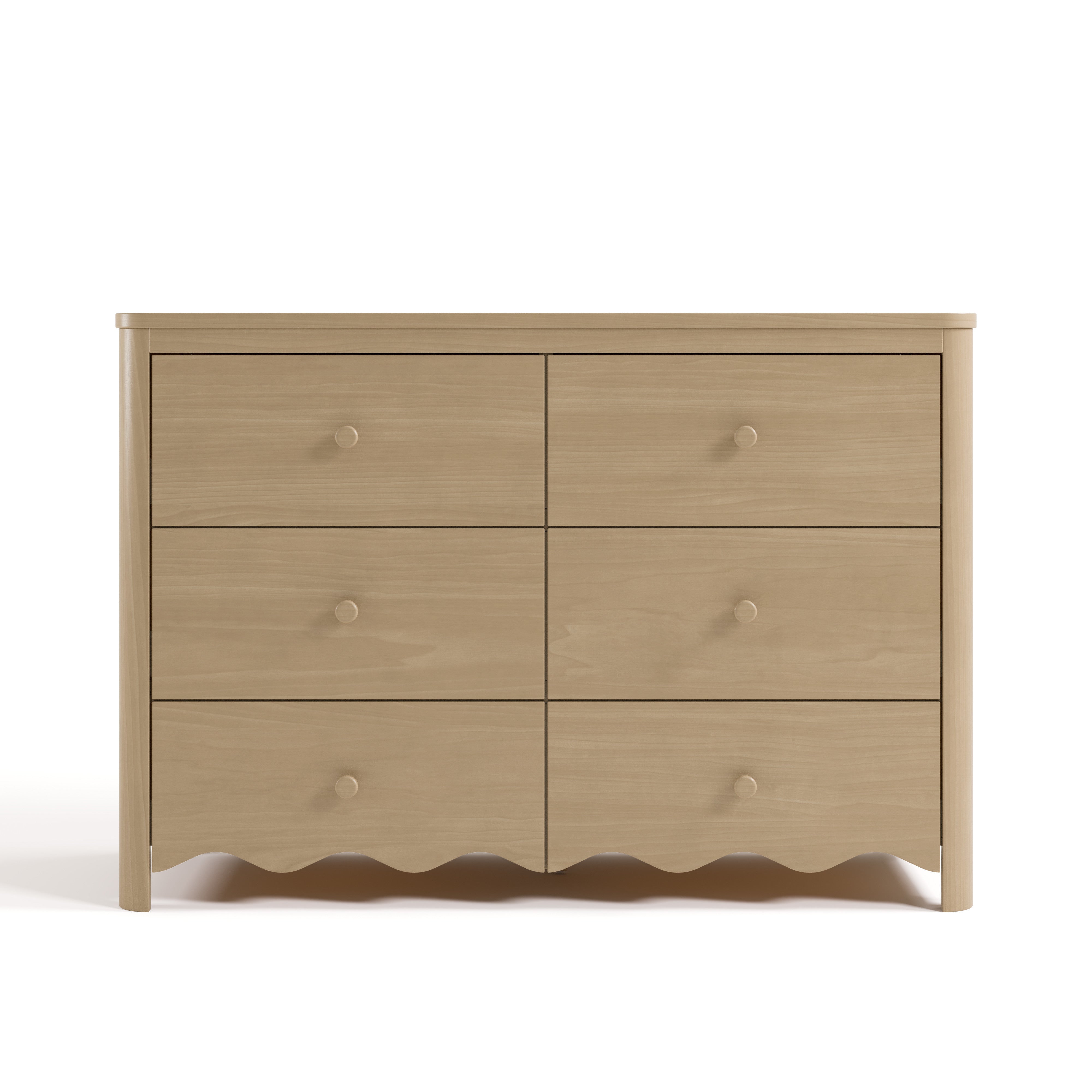 Casablanca driftwood 6 drawer dresser front view