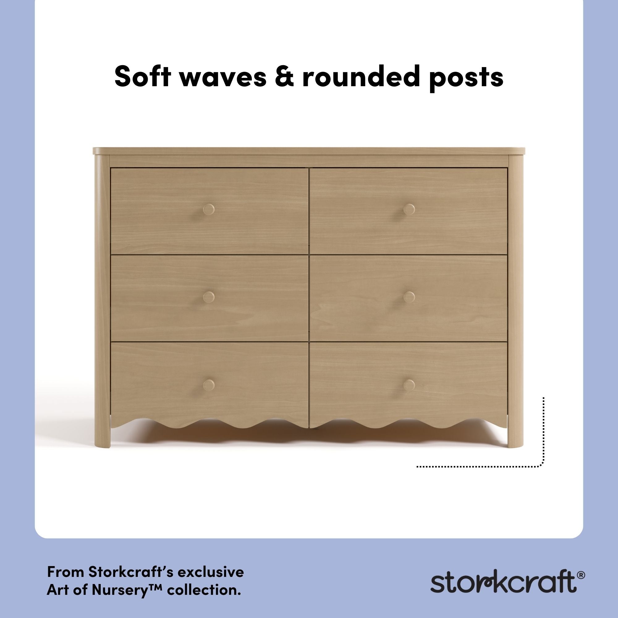 Casablanca driftwood 6 drawer dresser style callout