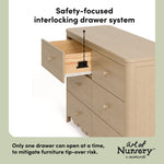 Casablanca driftwood 6 drawer dresser interlocking drawers callout