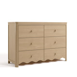 Casablanca driftwood 6 drawer dresser angle view