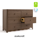Casablanca hazelnut 6 drawer dresser with GGG and PTPA logo on top right