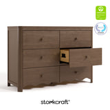 Casablanca hazelnut 6 drawer dresser with GGG and PTPA logo on top right
