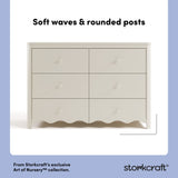 Casablanca frosted oat 6 drawer dresser style callout