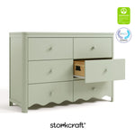 Casablanca sage 6 drawer dresser with GGG and PTPA logo on top right