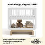 Santorini white with driftwood bassinet style callout